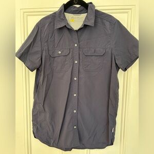 Eddie Bauer women’s Casual Button Down Shirt - navy